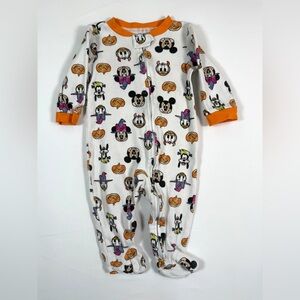 DISNEY Unisex Baby Halloween Mickey Mouse &‎ Friends Footie Pajamas Size 6-9M